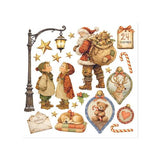 Stamperia Silent Night Rub-On 15,5x15x5cm Assortment (6pcs) (DFLRBX20)