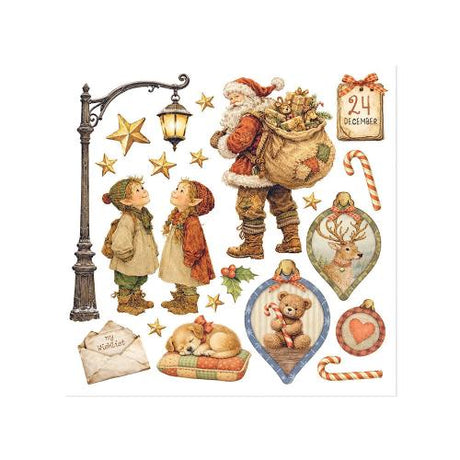 Stamperia Silent Night Rub-On 15,5x15x5cm Assortment (6pcs) (DFLRBX20)