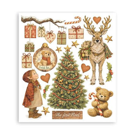 Stamperia Silent Night Rub-On 20,5x23cm Assortment (6pcs) (DFLRBXG12)