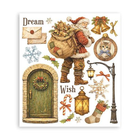 Stamperia Silent Night Rub-On 20,5x23cm Assortment (6pcs) (DFLRBXG12)