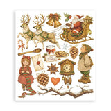 Stamperia Silent Night Rub-On 20,5x23cm Assortment (6pcs) (DFLRBXG12)