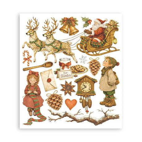 Stamperia Silent Night Rub-On 20,5x23cm Assortment (6pcs) (DFLRBXG12)