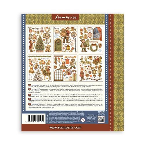 Stamperia Silent Night Rub-On 20,5x23cm Assortment (6pcs) (DFLRBXG12)
