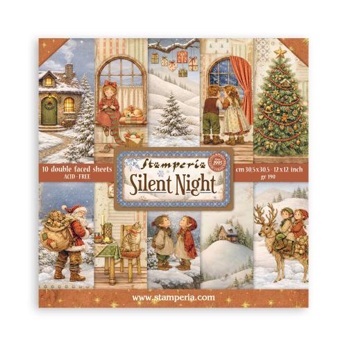Stamperia Silent Night 12x12 Inch Paper Pack (SBBL192) - Postage as per Actual
