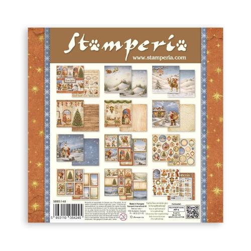 Stamperia Silent Night 8x8 Inch Paper Pack (SBBS148)
