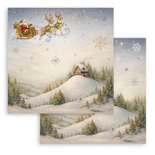 Stamperia Silent Night 8x8 Inch Paper Pack (SBBS148)