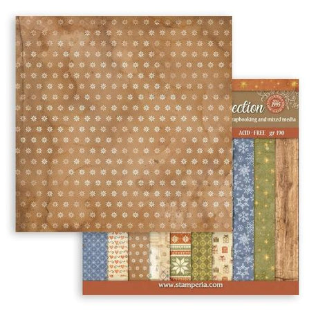 Stamperia Silent Night 8x8 Inch Paper Pack Maxi Background Selection (SBBS149)