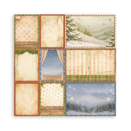Stamperia Silent Night 8x8 Inch Paper Pack (Single Face) (SBBSXB28)