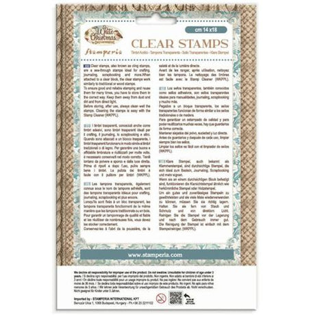 Stamperia White Christmas Clear Stamps by Cristina Radovan (WTK245)