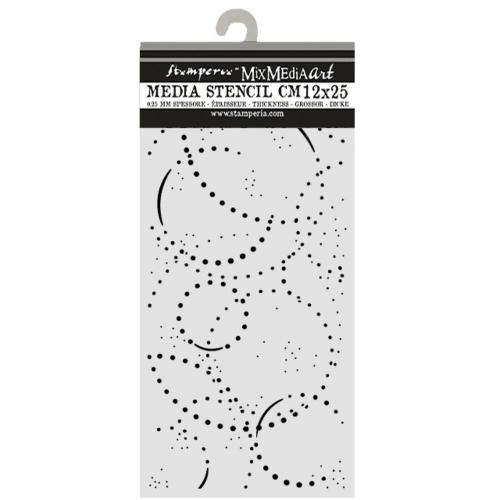 Stamperia Cosmos Thick Stencils 12x25cm Ink Orbits by Cristina Radovan (KSTDL173)