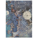 Stamperia Cosmos A6 Rice Paper Backgrounds Selection (8pcs) by Cristina Radovan (DFSAK6060)