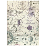 Stamperia Cosmos A6 Rice Paper Backgrounds Selection (8pcs) by Cristina Radovan (DFSAK6060)