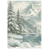 Stamperia White Christmas A6 Rice Paper Backgrounds Selection (8pcs) by Cristina Radovan (DFSAK6059)
