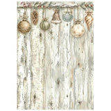 Stamperia White Christmas A6 Rice Paper Backgrounds Selection (8pcs) by Cristina Radovan (DFSAK6059)