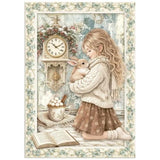 Stamperia White Christmas A6 Mini Rice Paper Selection (8pcs) by Cristina Radovan (DFSA6X10)