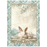 Stamperia White Christmas A6 Mini Rice Paper Selection (8pcs) by Cristina Radovan (DFSA6X10)