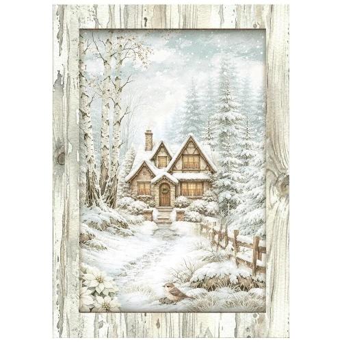 Stamperia White Christmas A6 Mini Rice Paper Selection (8pcs) by Cristina Radovan (DFSA6X10)
