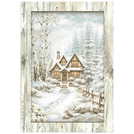 Stamperia White Christmas A6 Mini Rice Paper Selection (8pcs) by Cristina Radovan (DFSA6X10)