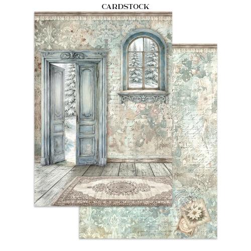 Stamperia White Christmas Junk Journal Stickers, Backgrounds, Cut-Outs by Cristina Radovan (SBJK28)