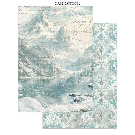 Stamperia White Christmas Junk Journal A5 Focus Points by Cristina Radovan (SBJKS07)