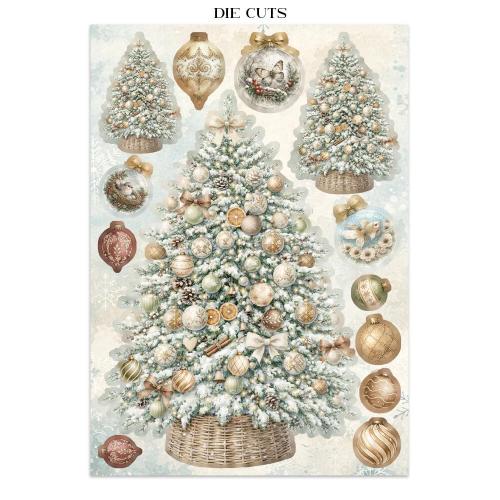 Stamperia White Christmas Junk Journal A5 Focus Points by Cristina Radovan (SBJKS07)