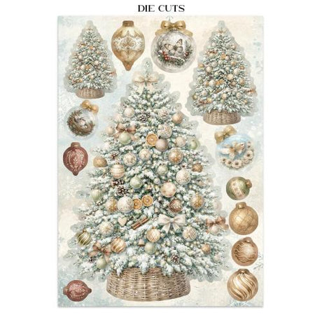 Stamperia White Christmas Junk Journal A5 Focus Points by Cristina Radovan (SBJKS07)