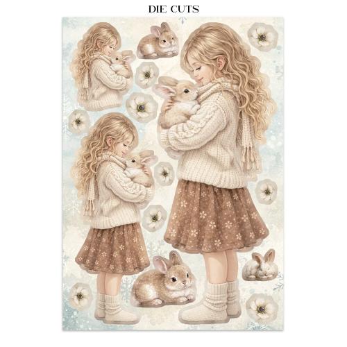 Stamperia White Christmas Junk Journal A5 Focus Points by Cristina Radovan (SBJKS07)