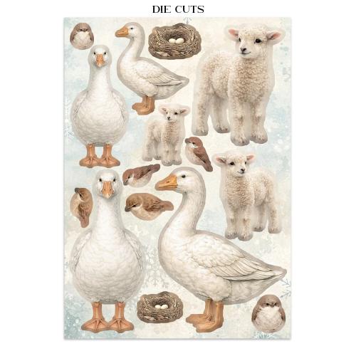 Stamperia White Christmas Junk Journal A5 Focus Points by Cristina Radovan (SBJKS07)