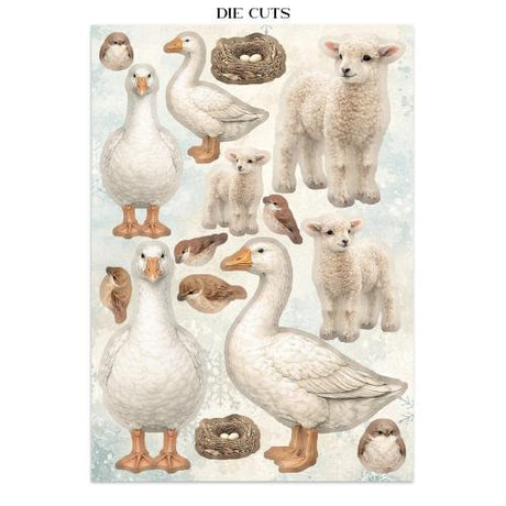Stamperia White Christmas Junk Journal A5 Focus Points by Cristina Radovan (SBJKS07)