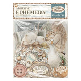 Stamperia White Christmas Ephemera by Cristina Radovan (DFLCT89)