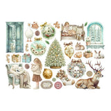 Stamperia White Christmas Ephemera by Cristina Radovan (DFLCT89)