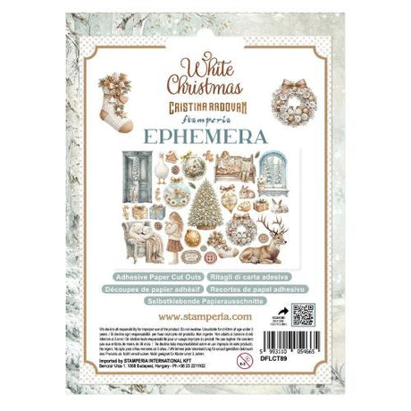 Stamperia White Christmas Ephemera by Cristina Radovan (DFLCT89)