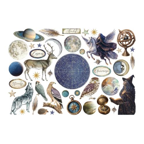 Stamperia Cosmos Ephemera by Cristina Radovan (DFLCT90)