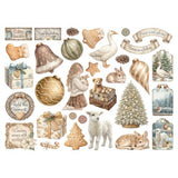 Stamperia White Christmas Die Cuts Assorted by Cristina Radovan (DFLDC141)