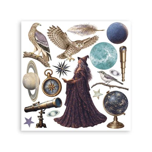 Stamperia Cosmos Rub-On 15,5x15x5cm Assortment (6pcs) by Cristina Radovan (DFLRBX22)