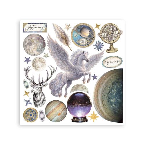 Stamperia Cosmos Rub-On 15,5x15x5cm Assortment (6pcs) by Cristina Radovan (DFLRBX22)
