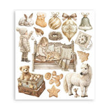 Stamperia White Christmas Rub-On 20,5x23cm Assortment (6pcs) by Cristina Radovan (DFLRBXG13)