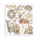 Stamperia White Christmas Rub-On 20,5x23cm Assortment (6pcs) by Cristina Radovan (DFLRBXG13)