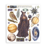 Stamperia Cosmos Rub-On 20,5x23cm Assortment (6pcs) by Cristina Radovan (DFLRBXG14)