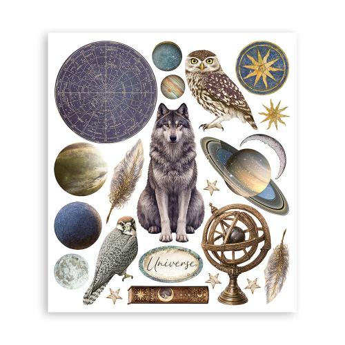 Stamperia Cosmos Rub-On 20,5x23cm Assortment (6pcs) by Cristina Radovan (DFLRBXG14)