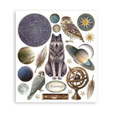 Stamperia Cosmos Rub-On 20,5x23cm Assortment (6pcs) by Cristina Radovan (DFLRBXG14)