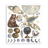 Stamperia Cosmos Rub-On 20,5x23cm Assortment (6pcs) by Cristina Radovan (DFLRBXG14)
