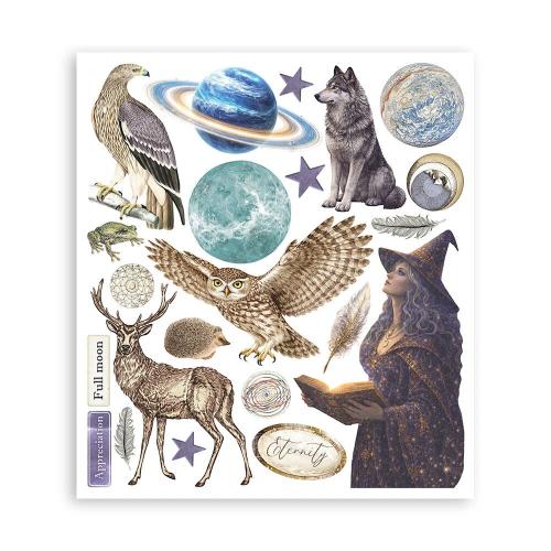 Stamperia Cosmos Rub-On 20,5x23cm Assortment (6pcs) by Cristina Radovan (DFLRBXG14)