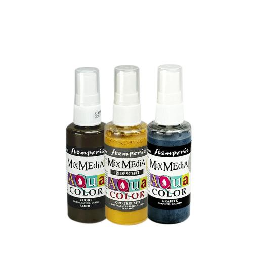 Stamperia White Christmas Aquacolor Paint Kit (3pcs) by Cristina Radovan (KAQXWG)