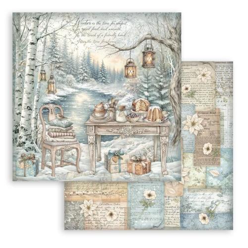Stamperia White Christmas 12x12 Inch Paper Pack by Cristina Radovan (SBBL190) - Postage as per Actual