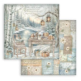 Stamperia White Christmas 12x12 Inch Paper Pack by Cristina Radovan (SBBL190) - Postage as per Actual