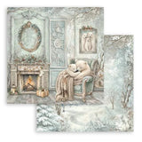 Stamperia White Christmas 12x12 Inch Paper Pack by Cristina Radovan (SBBL190) - Postage as per Actual