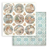 Stamperia White Christmas 12x12 Inch Paper Pack by Cristina Radovan (SBBL190) - Postage as per Actual