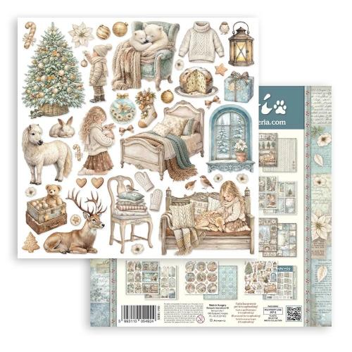 Stamperia White Christmas 12x12 Inch Paper Pack by Cristina Radovan (SBBL190) - Postage as per Actual