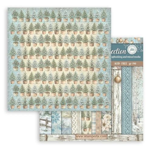 Stamperia White Christmas 12x12 Inch Paper Pack Maxi Background Selection by Cristina Radovan (SBBL191) - Postage as per Actual